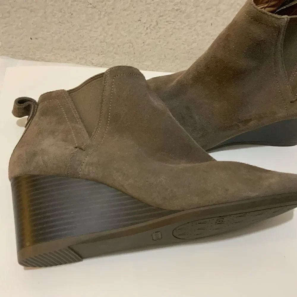 Vionic Gray Paloma Wedge Ankle Boot Women Size 9